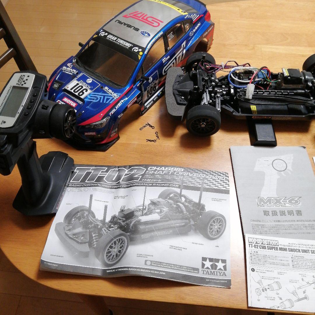 wrx ラジコン プロポ　充電器　セット　TT−02 MX6 タミヤ