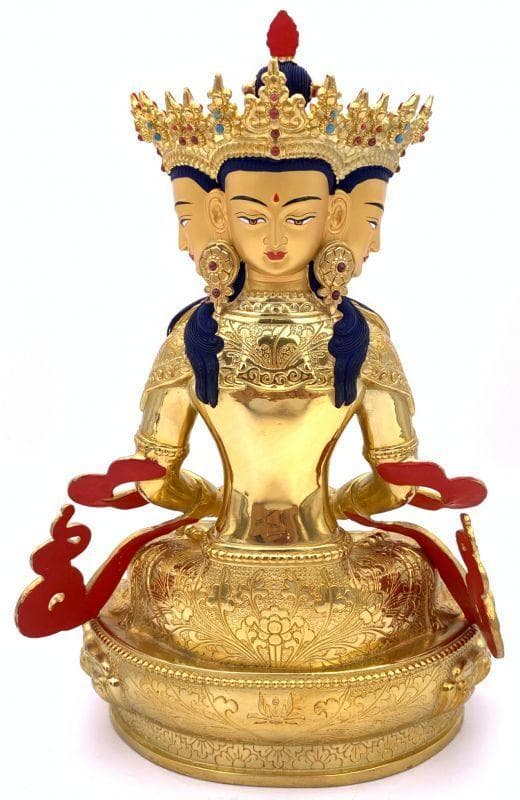 ◆ 希少！！◆四面大日如来（ヴァイローチャナ）像◆仏教　チベット-L