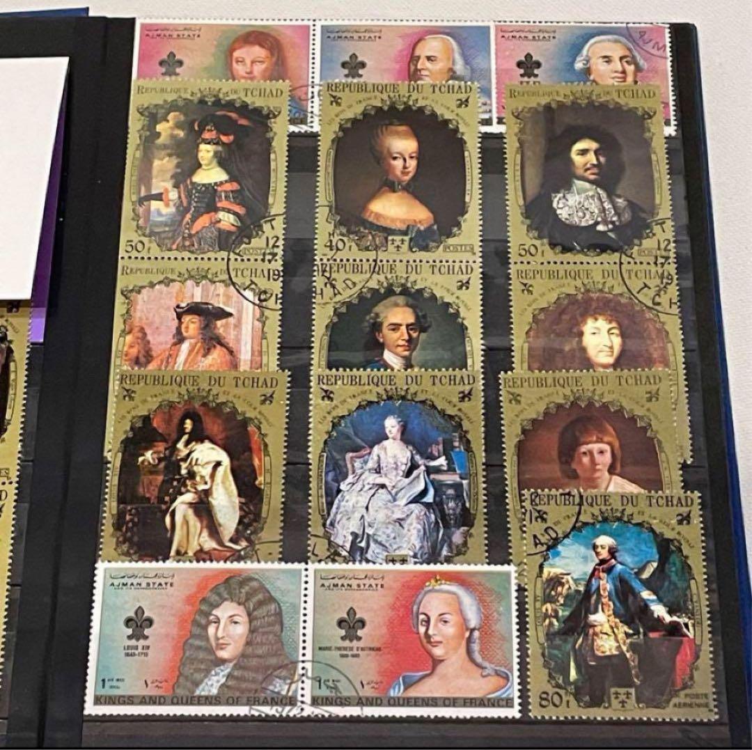 切手　外国　1冊291枚まとめ売り　切手コレクションアルバム