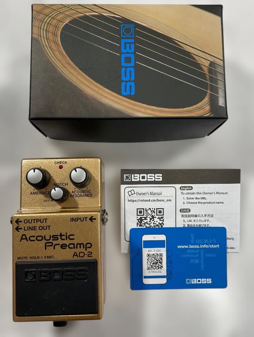 BOSS AD-2 アコースティックプリアンプ 【中古美品】