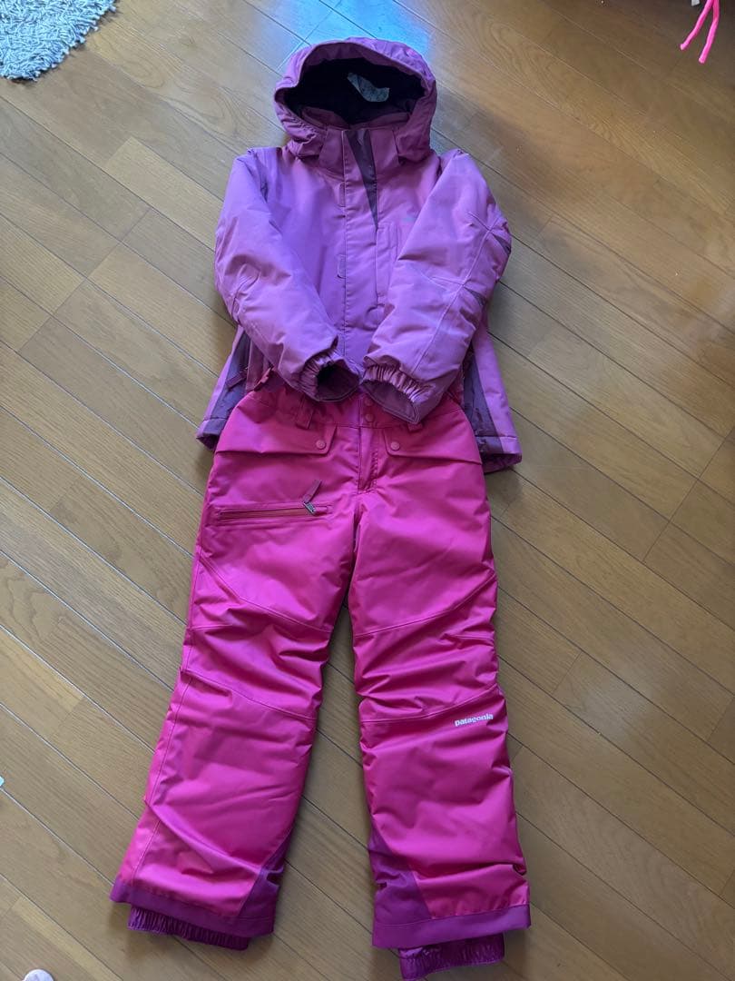 patagonia ピンク スキーウェア ガールズXS