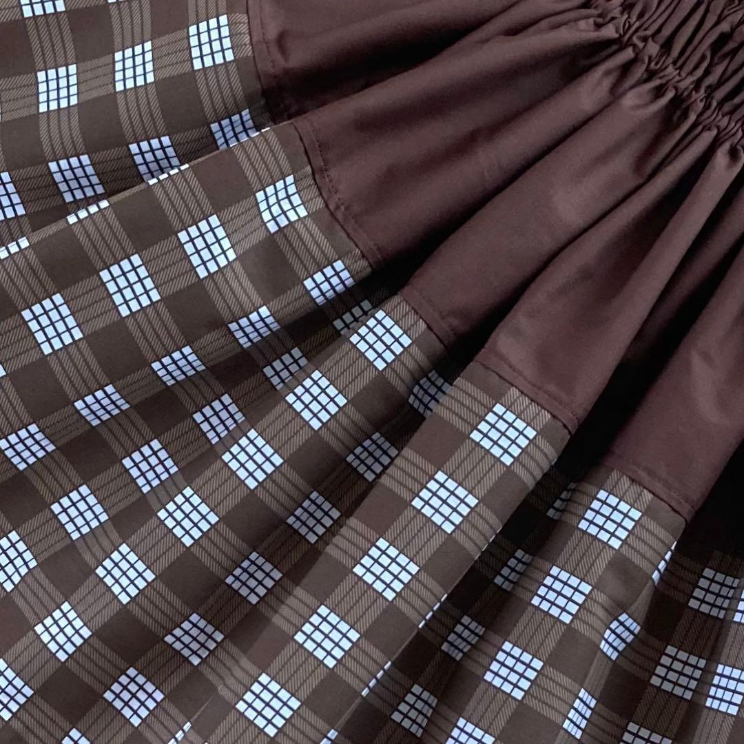 ひらり様ご確認用ケイキ☆子ども☆切り替えパウスカート☆フラダンス☆ブラウン