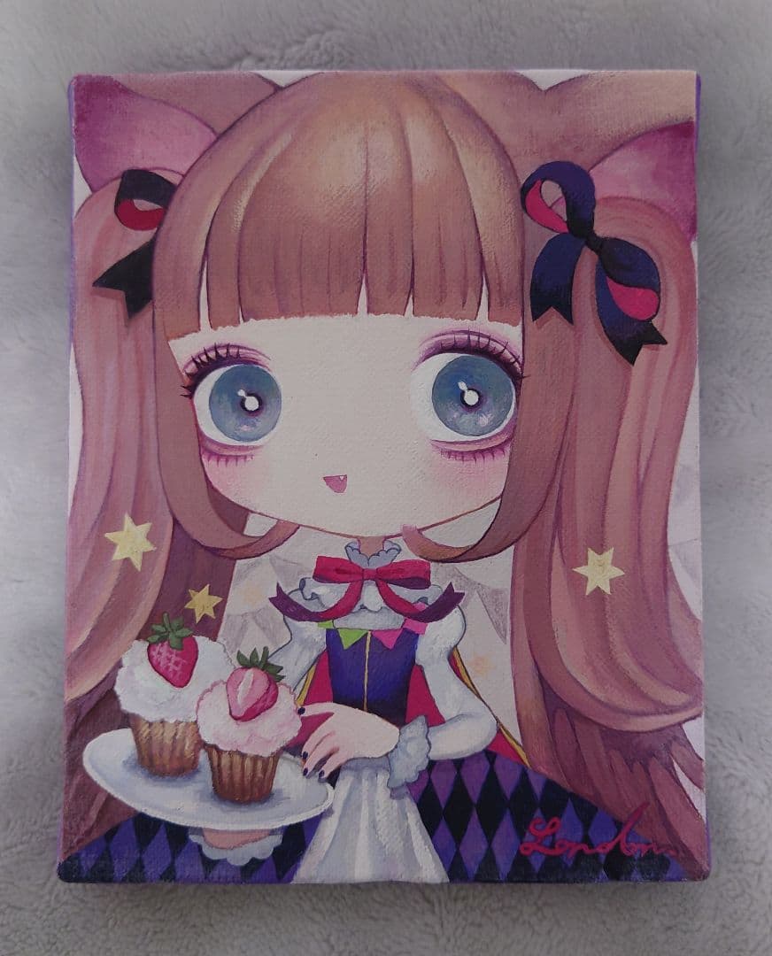 城咲ロンドン 原画 アクリル画【真作】