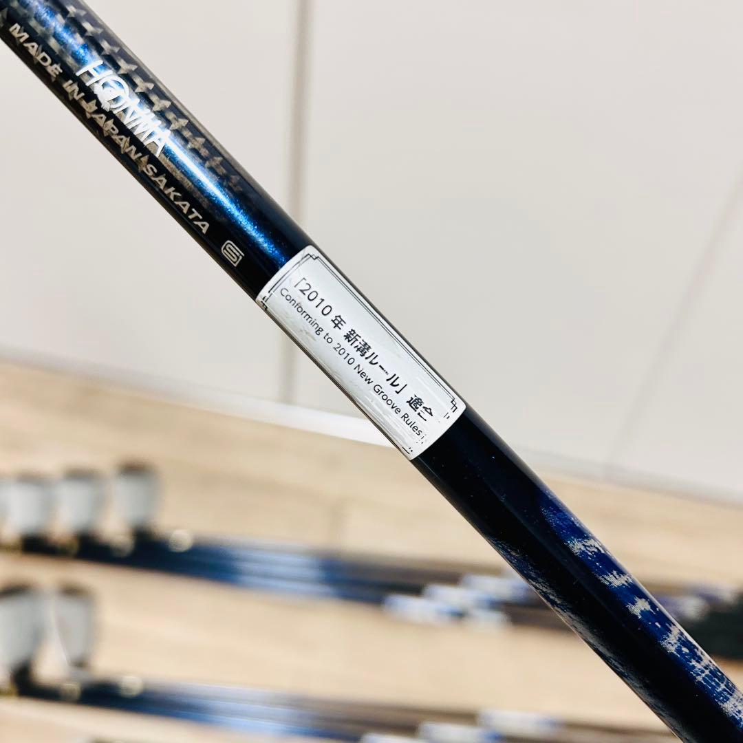 【希少】本間 最高級 BERES MG700 IP-BLACK 限定 黒 9本右