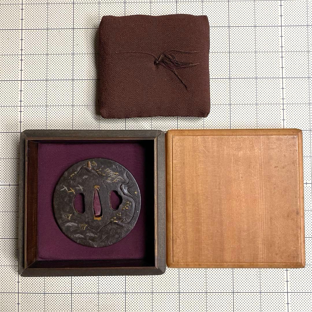 象嵌細工　鍔(つば)