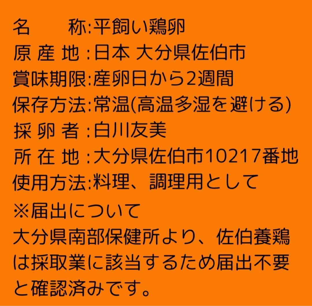 平飼い鶏卵 270個入り 大分県佐伯市産