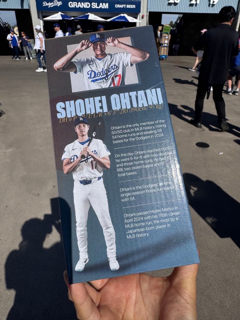 大谷翔平 50/50 ホームラン　ボブルヘッド　ドジャース　来場者限定　冊子