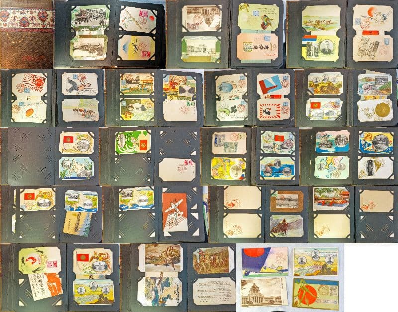 昭和10年〜昭和16年 記念絵葉書 満洲国建国 〜大東亜戦争記念 まで18組一括