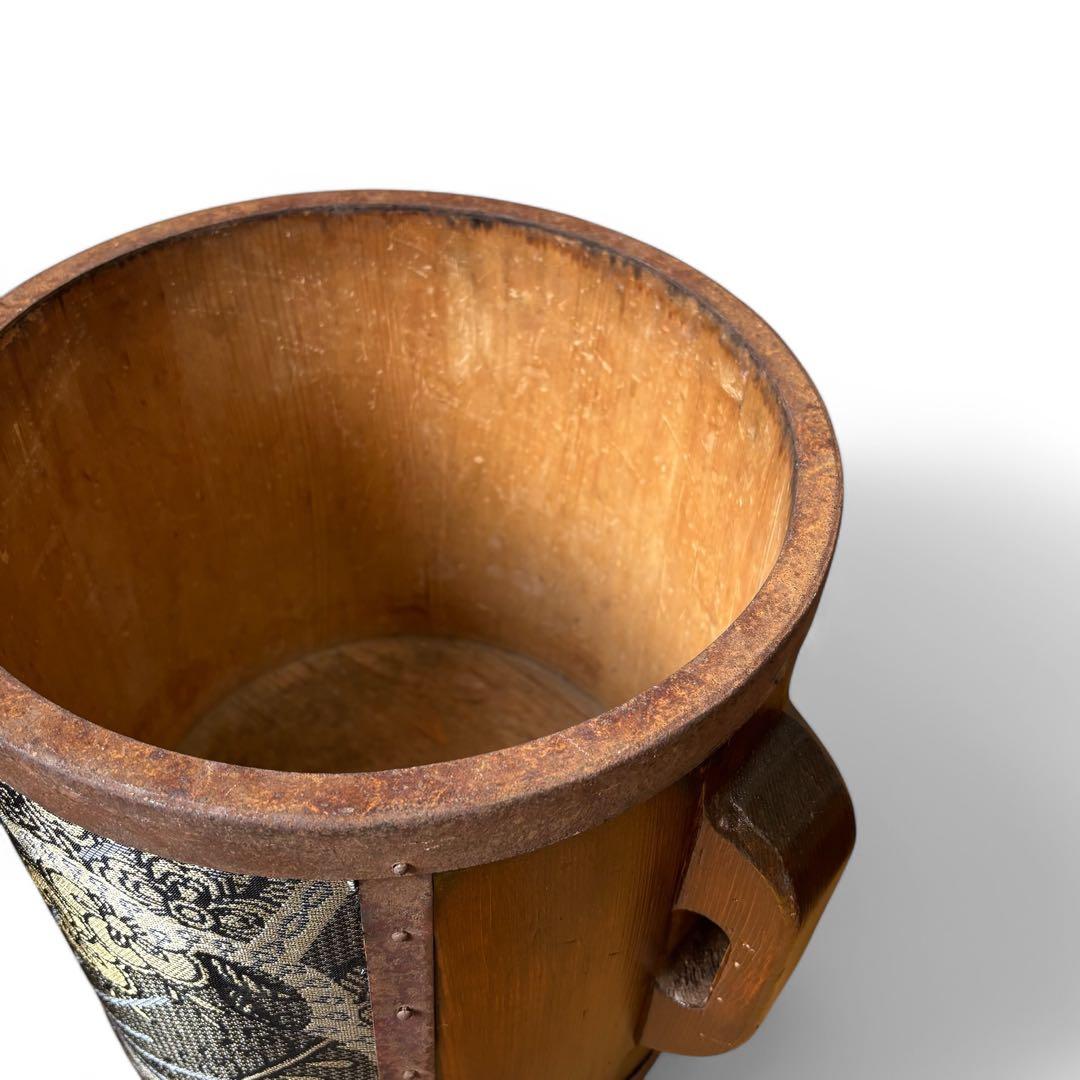 アンティーク樽 スツールボックス｜収納付き 一点物