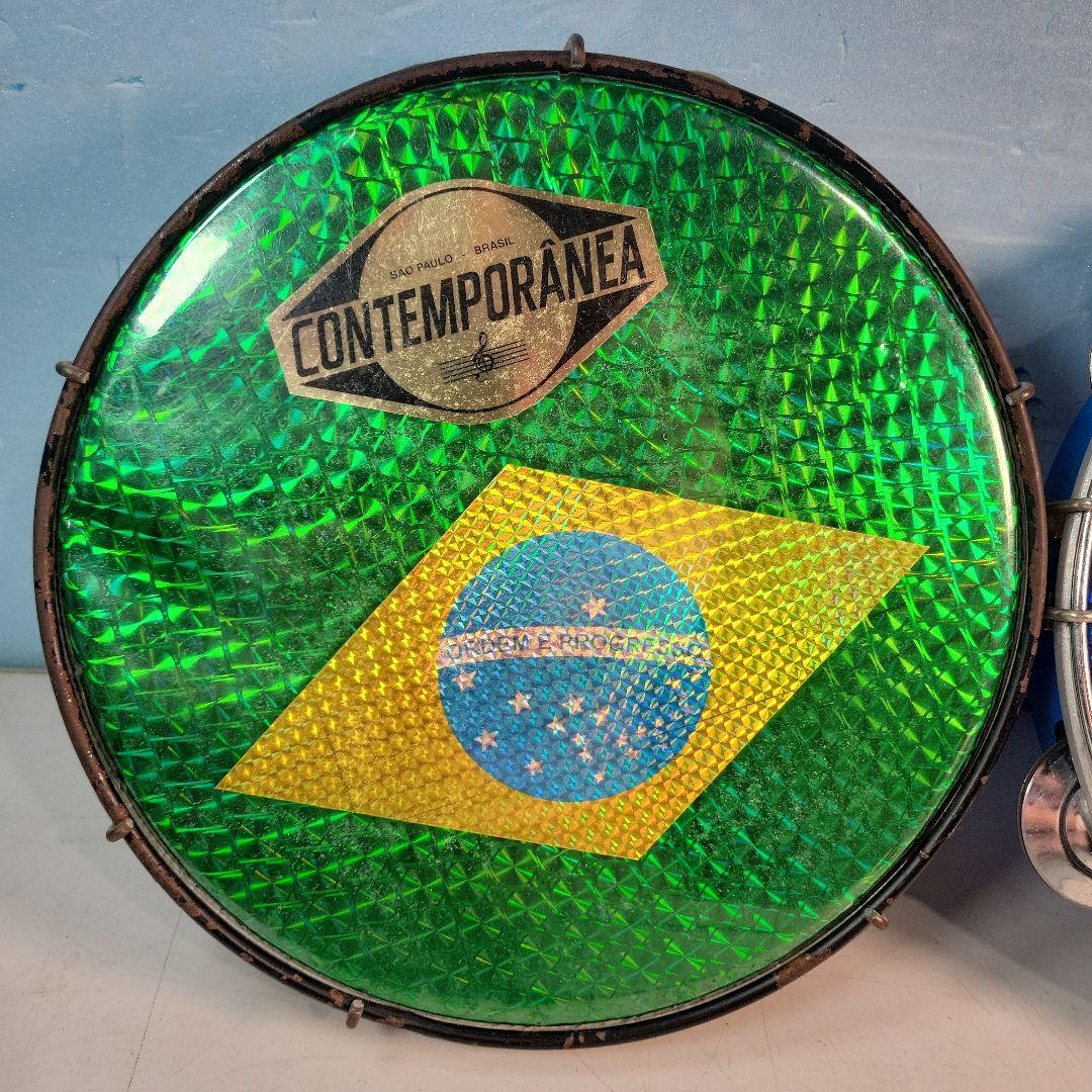 CONTEMPORANEA タンバリン ブラジル国旗デザイン2個セット