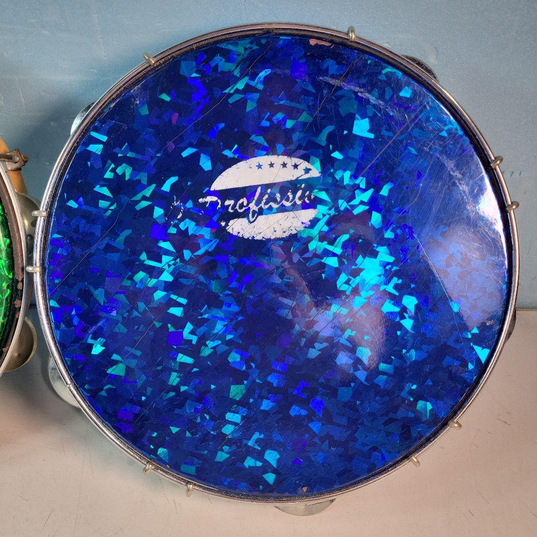 CONTEMPORANEA タンバリン ブラジル国旗デザイン2個セット