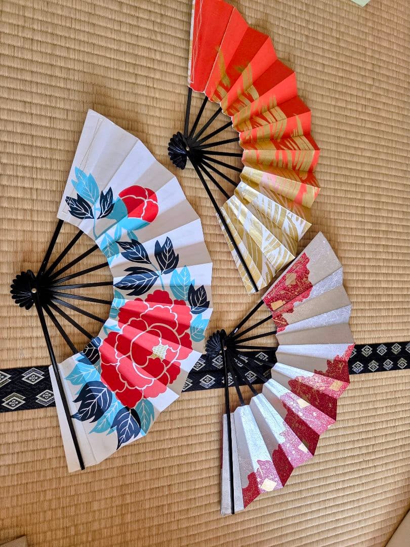 日本舞踊小道具　尺舞扇　3本セット