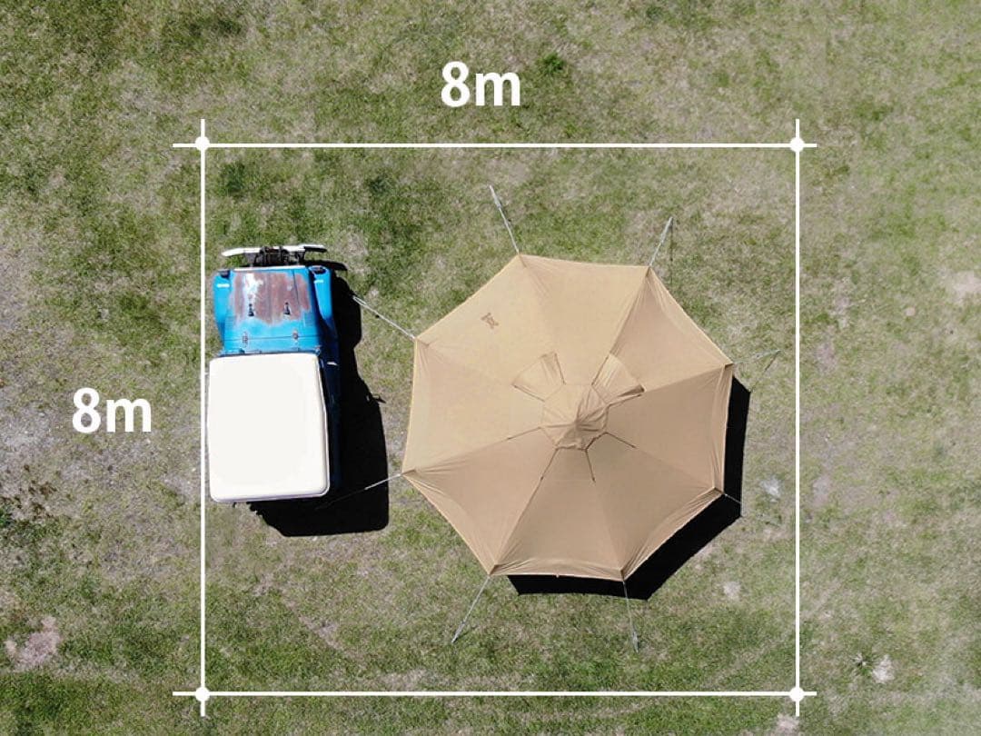 サンタ　DOD タケノコテント2(TAKE2) 専用グランドシート付き