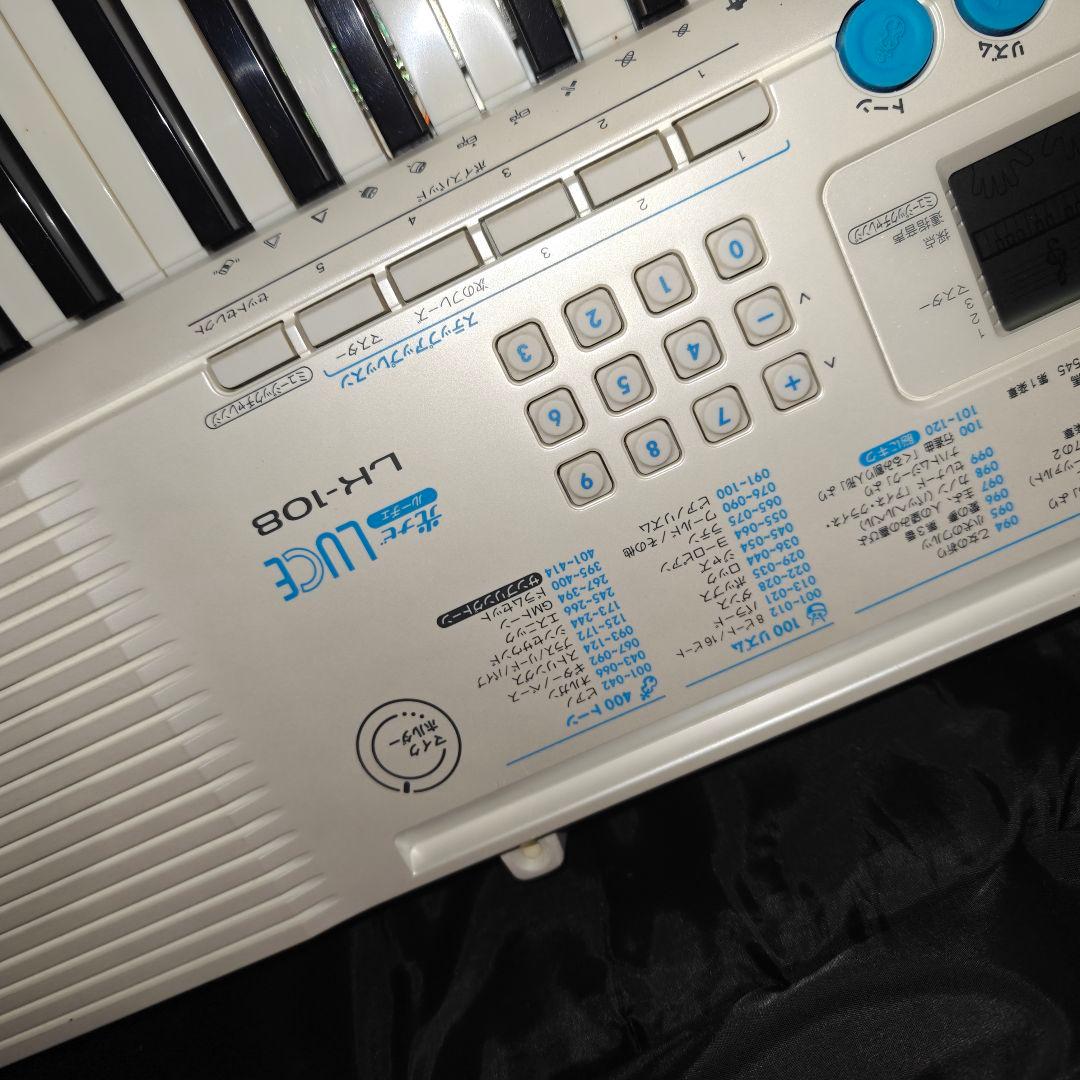 美品　CASIO LK-108 光ナビゲーションキーボード