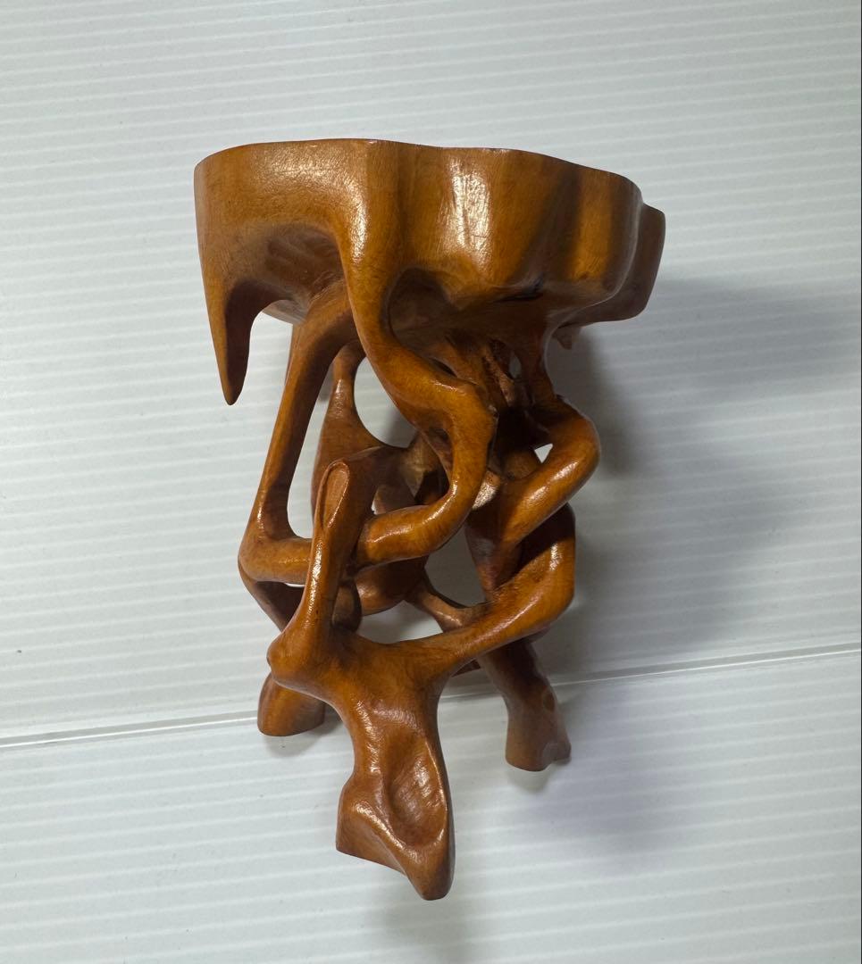 天然木 ミニ飾り台 花台 根木 置物台 盆栽 睡蓮鉢 小ぶり