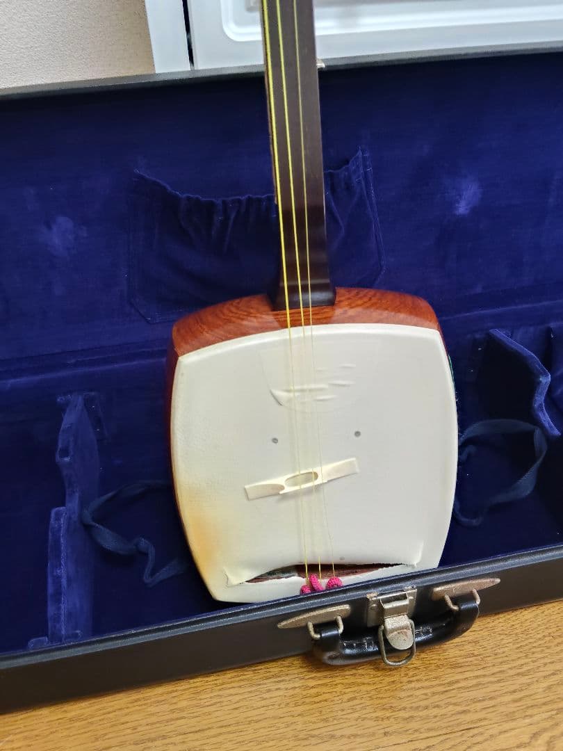 三味線　細棹　ハードケース付き　年代物　ヴィンテージ　昭和