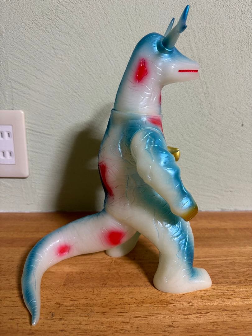 超貴重 マルサン エレキング 450 ソフビ 蓄光 ブルマァク ゴジラ