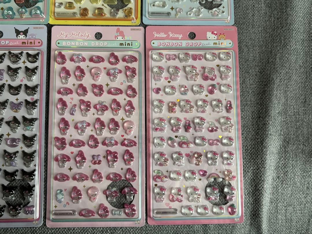 サンリオ ボンボンドロップシール ミニ コンプリート 8種