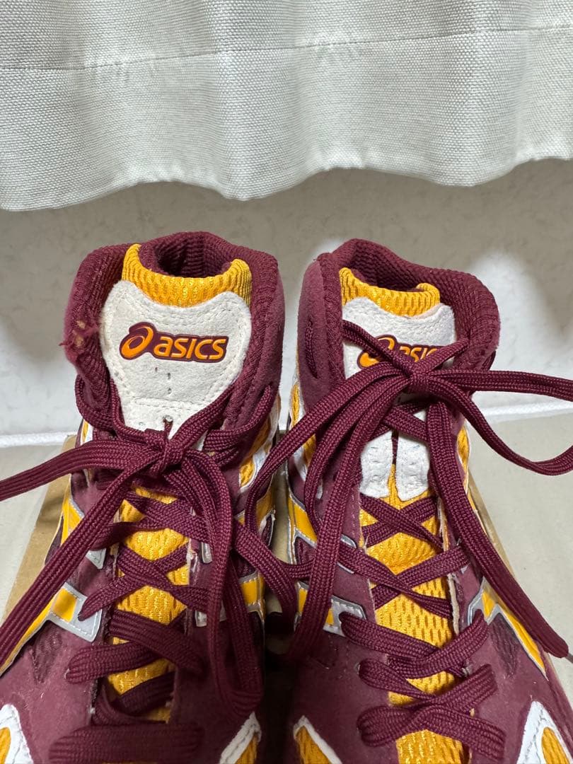 【希少・美品】アシックス レスリングシューズ ハイカット