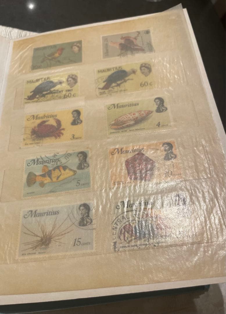 モーリシャス切手　スタンプブック　ヴィンテージ