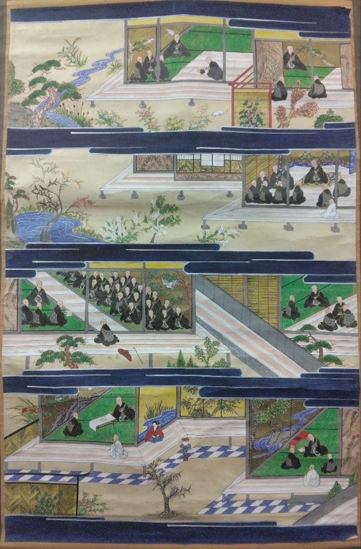 絵伝　親鸞聖人　紙本　２幅　掛軸