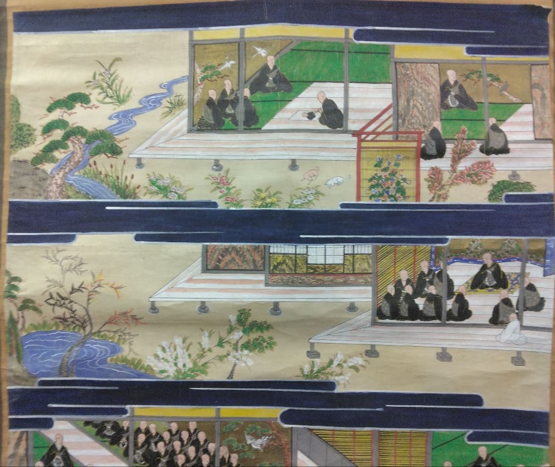 絵伝　親鸞聖人　紙本　２幅　掛軸