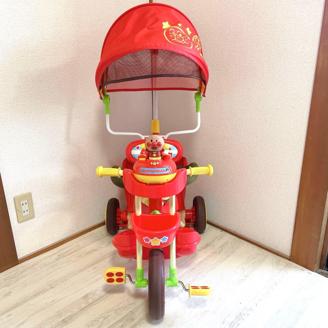美品 エム・アンド・エム それいけ！アンパンマン デラックスII 三輪車 レッド