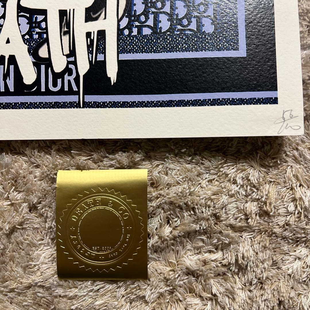 CHRISTIAN DIOR DEATH NYC版画 証明書付き