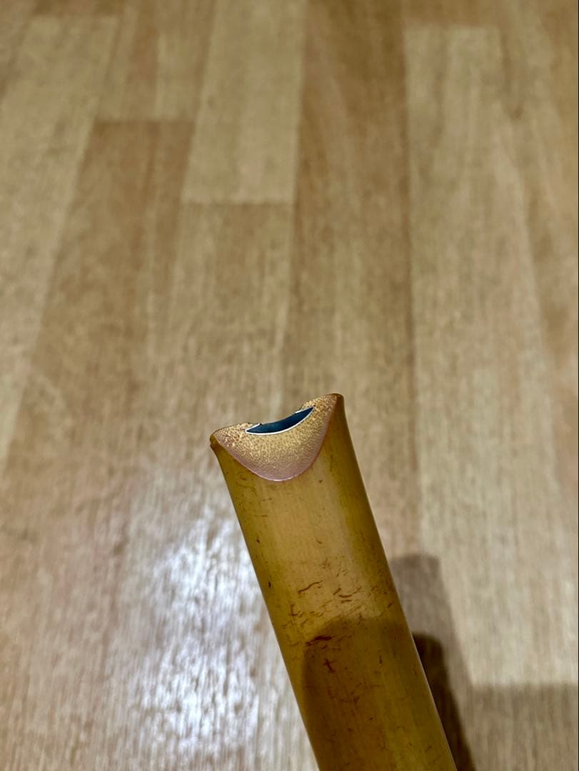 尺八　昌山　1尺4寸　銀巻き銀三線