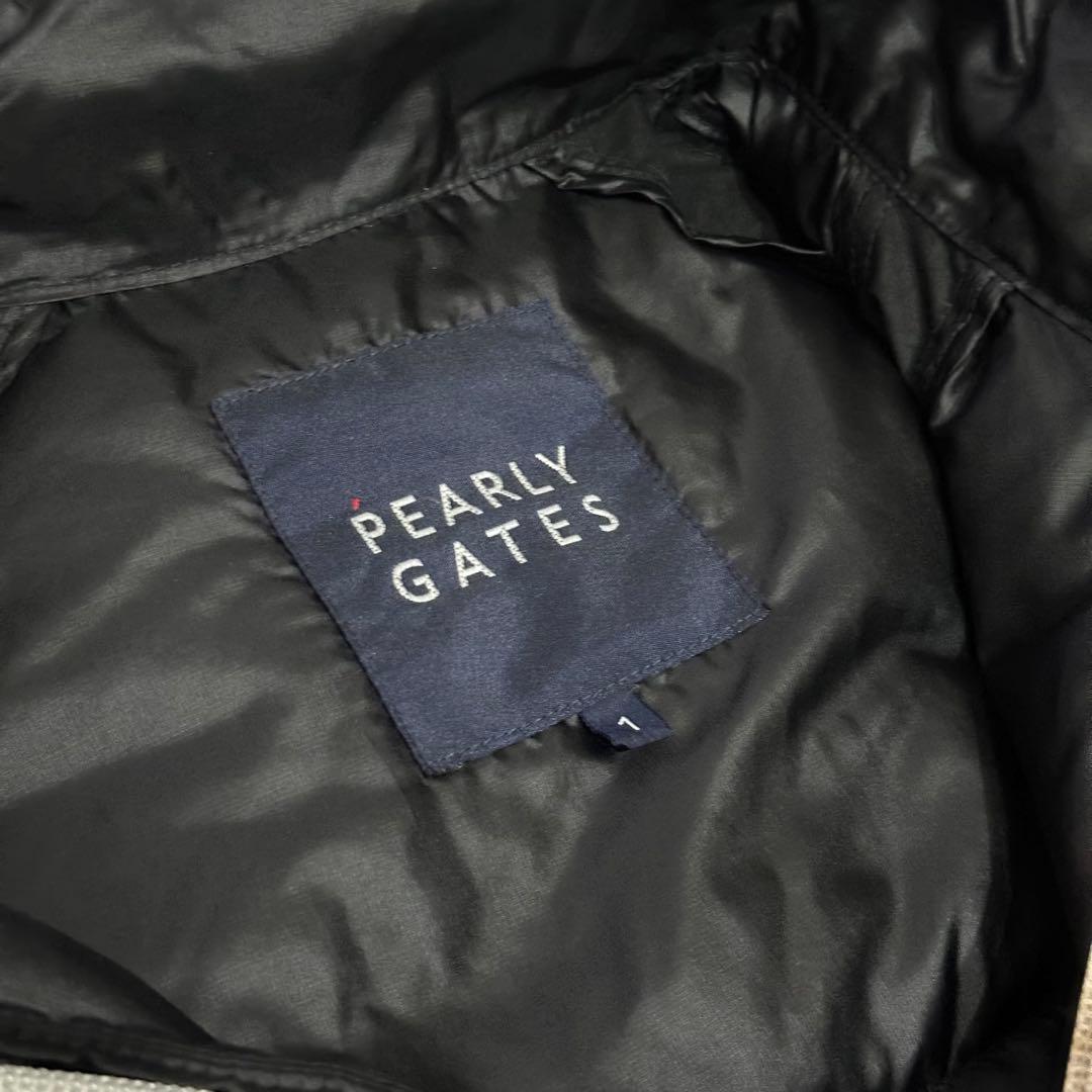 PEARLY GATES パーリーゲイツ ダウンジャケット 星地模様 ワッペン