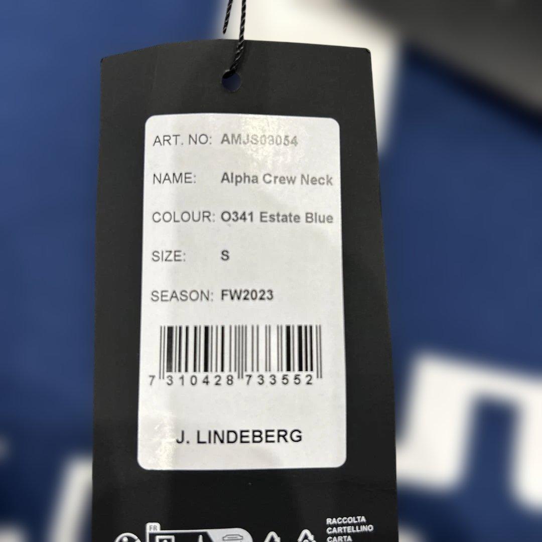 新品 定価25300円 Jリンドバーグ ロゴスウェット M ネイビー