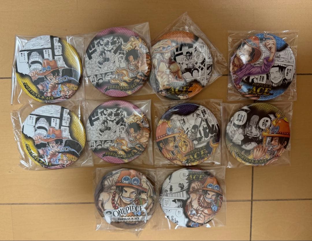 ワンピース エース　誕生日ピンバッジセット 21点