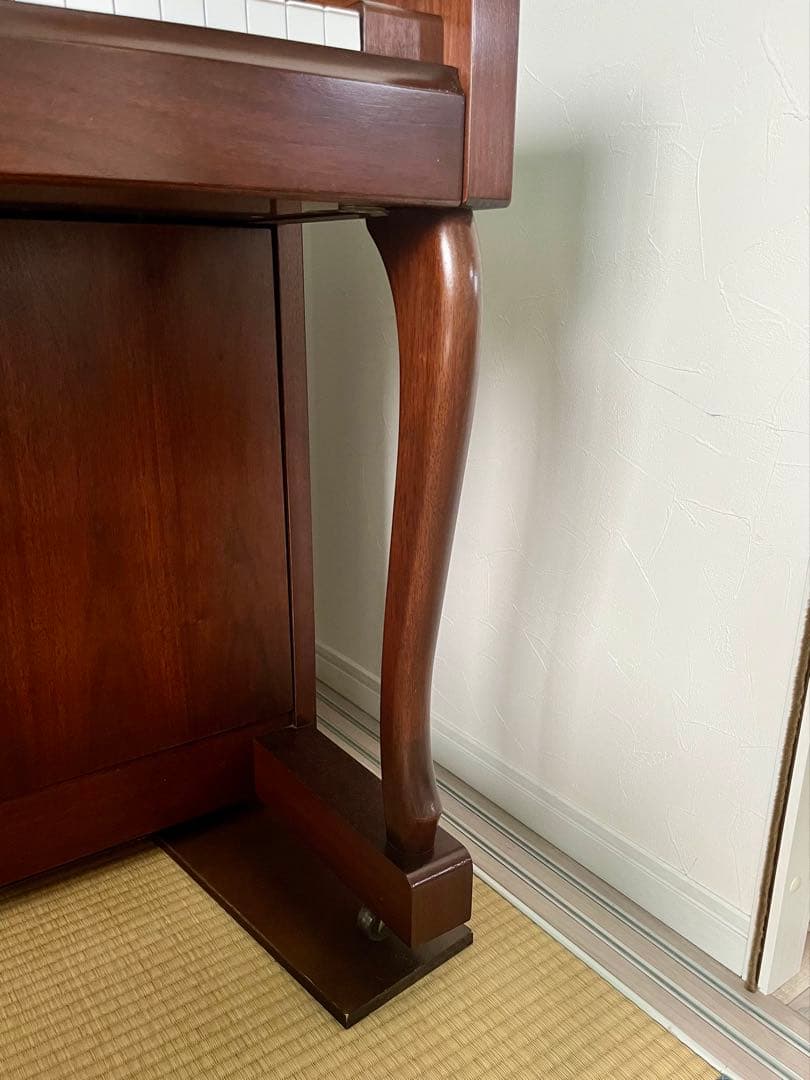 【最終】YAMAHA アップライトピアノ W110BW 猫脚 ウォルナット 美品