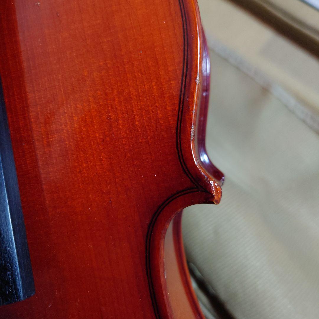 高級 バイオリン 鈴木 No.230 4/4 証明ラベル有、弓ケース付 定価6万
