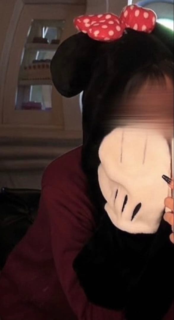 ミニーマウス ディズニー　ミニー　ファンキャップマフラー