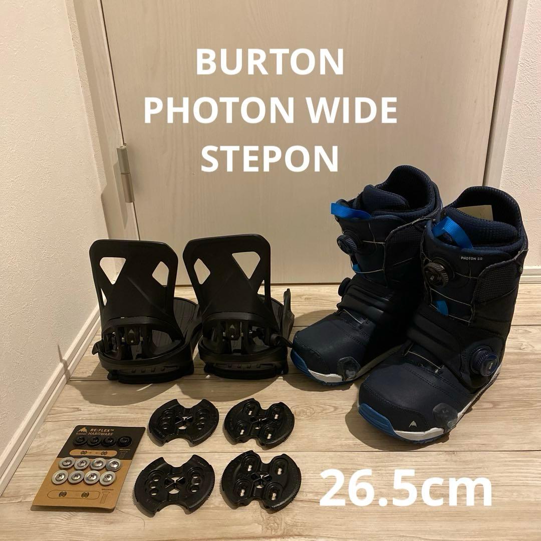 【26.5cm】 BURTON PHOTON WIDE STEPON バイン付き