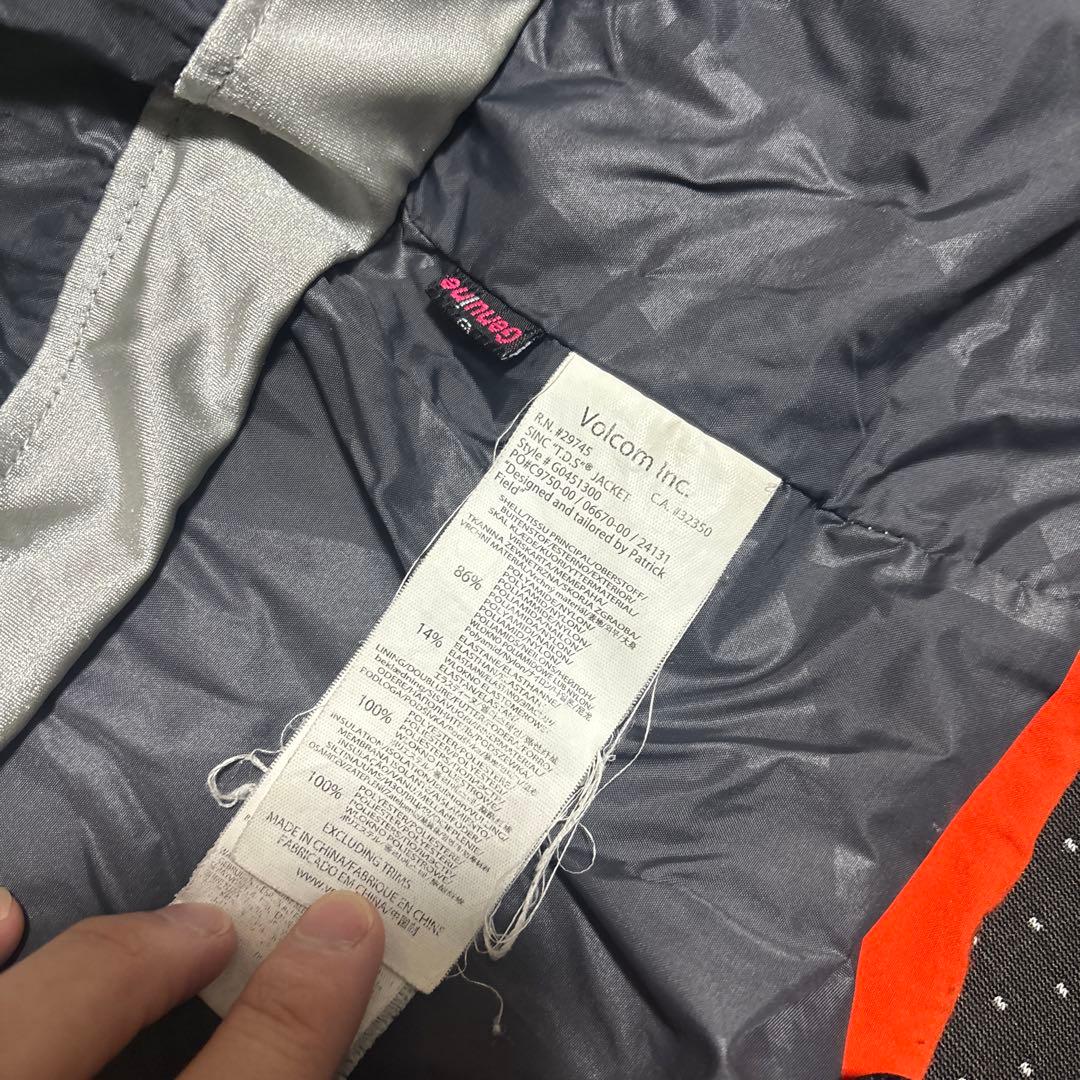 Volcom スキーウェア オレンジ/青/黒