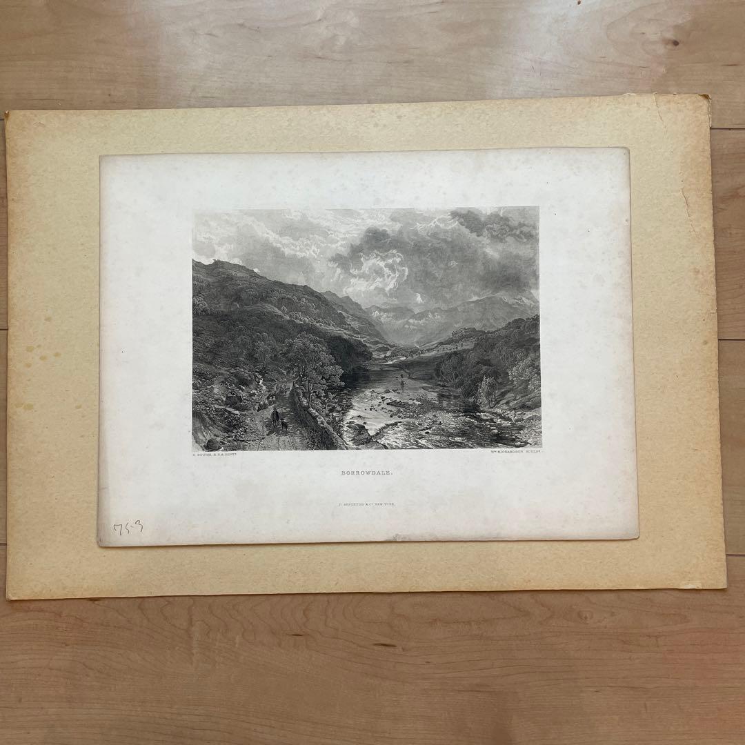 Samuel Bough RSA Borrodale エッチング　版画