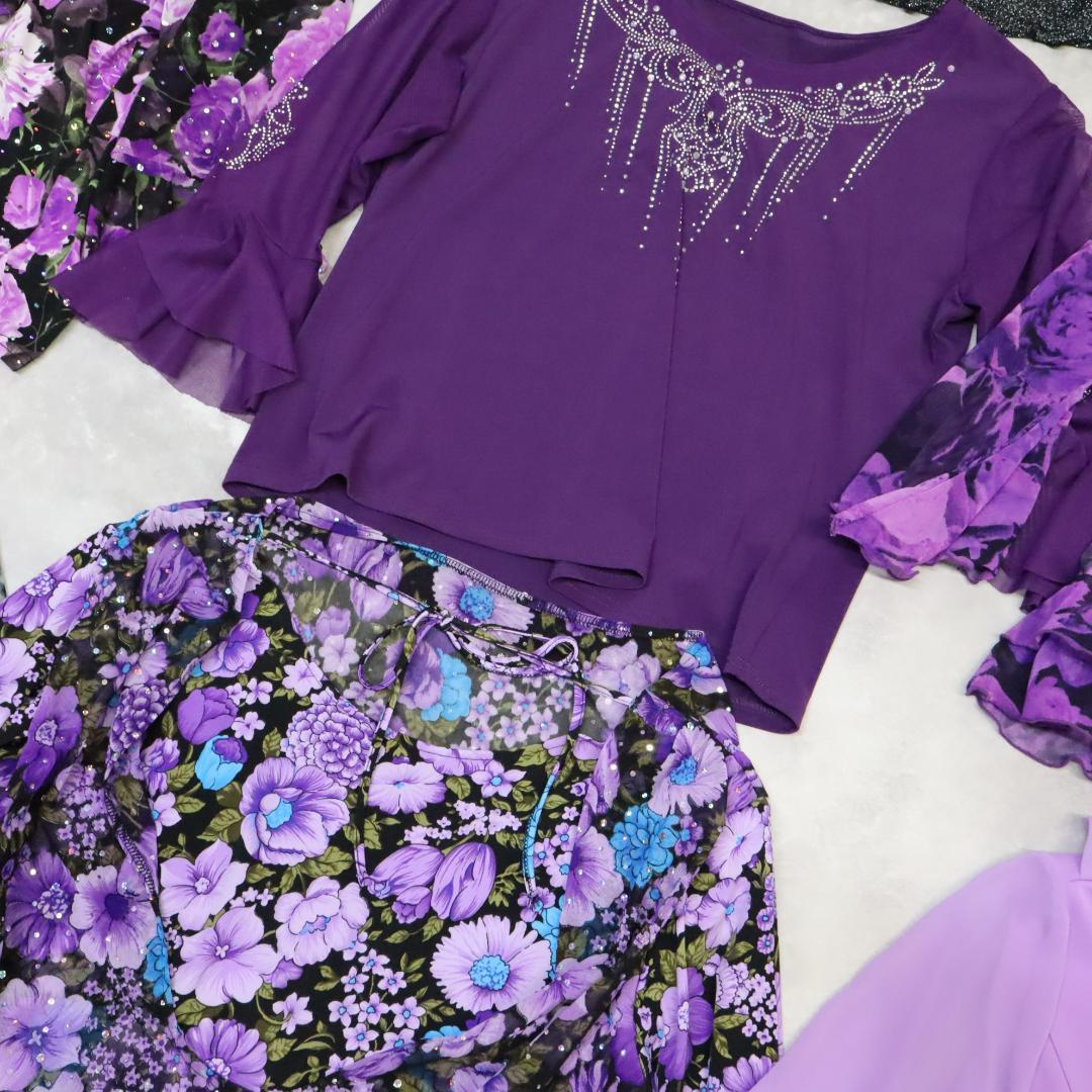 【美品 社交ダンス 衣装 レッスン着 20着 まとめ売り】ブラウス トップス