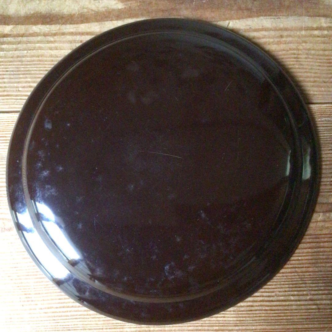 No4388 二代真清水蔵六(泥中庵) 椿図　菓子盆　共箱　送料無料