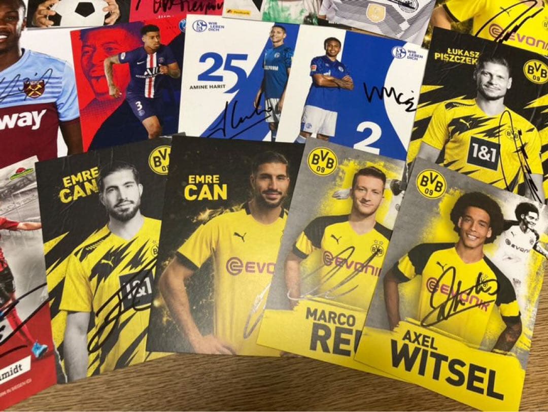 サッカー選手 直筆サイン入り ポストカード 大量セット バラ売り可 オートグラフ