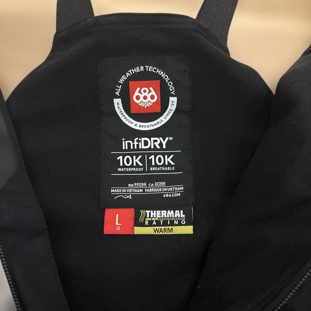 686 スノーボードウェア　オーバーオール スノボ　ビブ　BIB