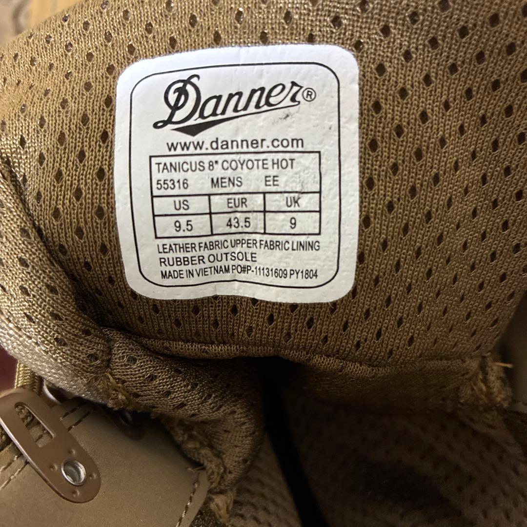 Danner ブラウン ミリタリーブーツ ハイカット