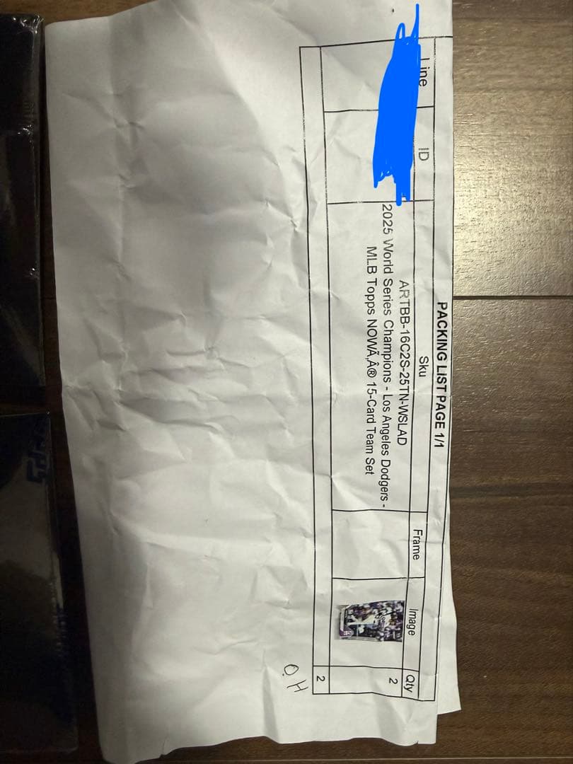 新品未開封 2025 Topps nowワールドシリーズチャンピオンズドジャース