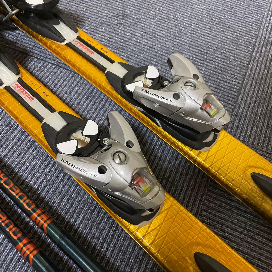 スキー　スキー板180サロモン　スキーストック115センチ　スキーセット