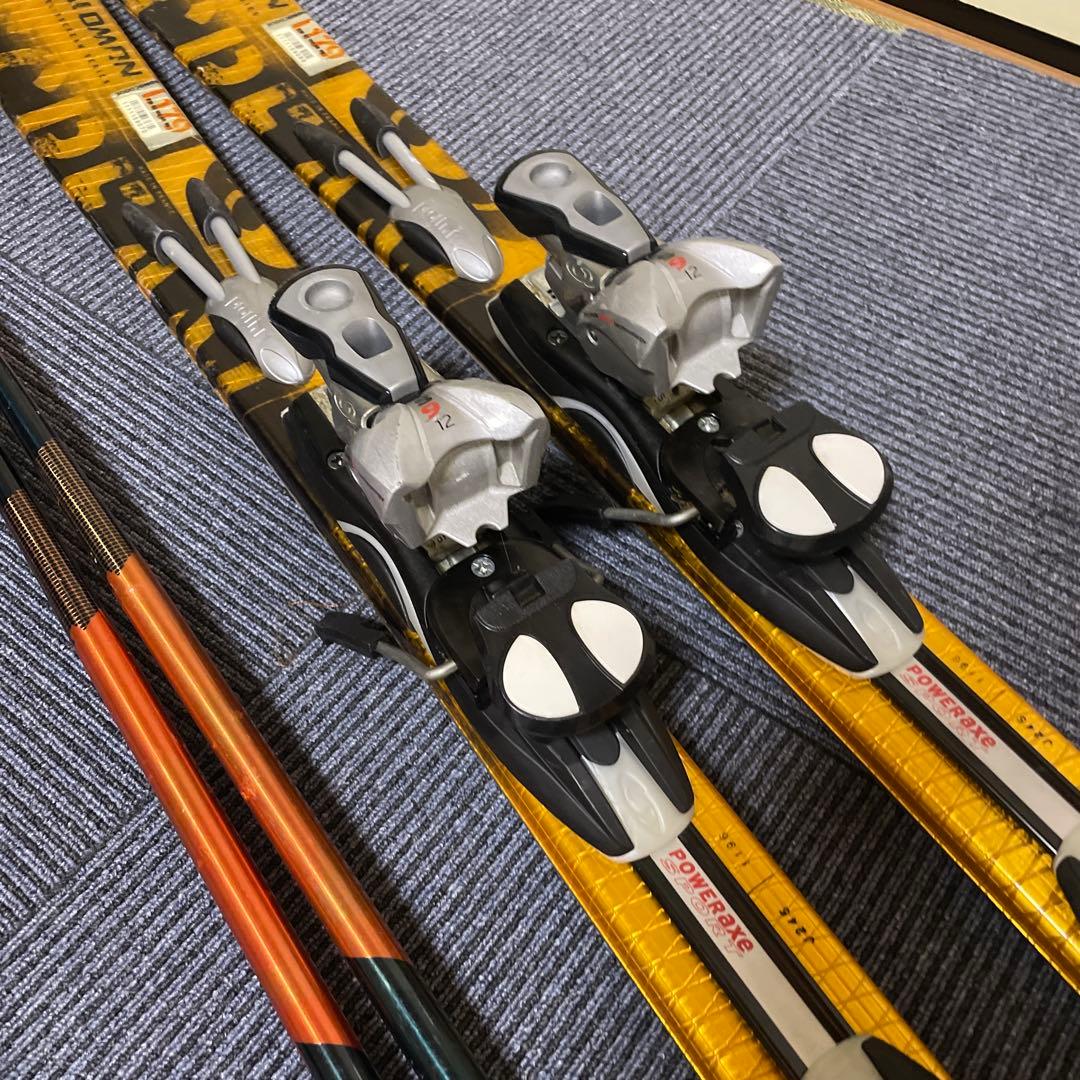 スキー　スキー板180サロモン　スキーストック115センチ　スキーセット