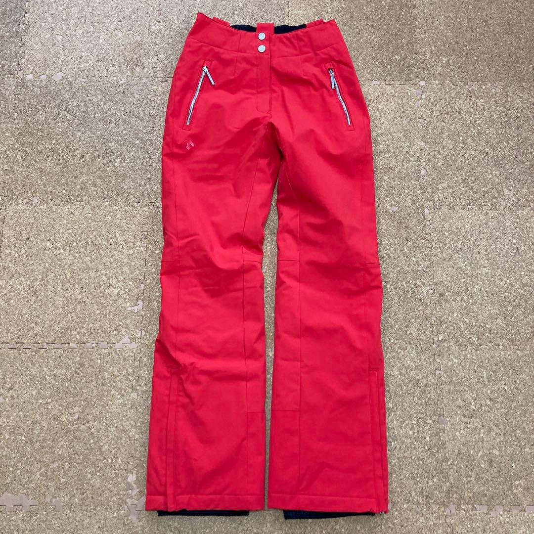 【美品】デサントdescent スキーパンツ スキーウェア Mレディース赤