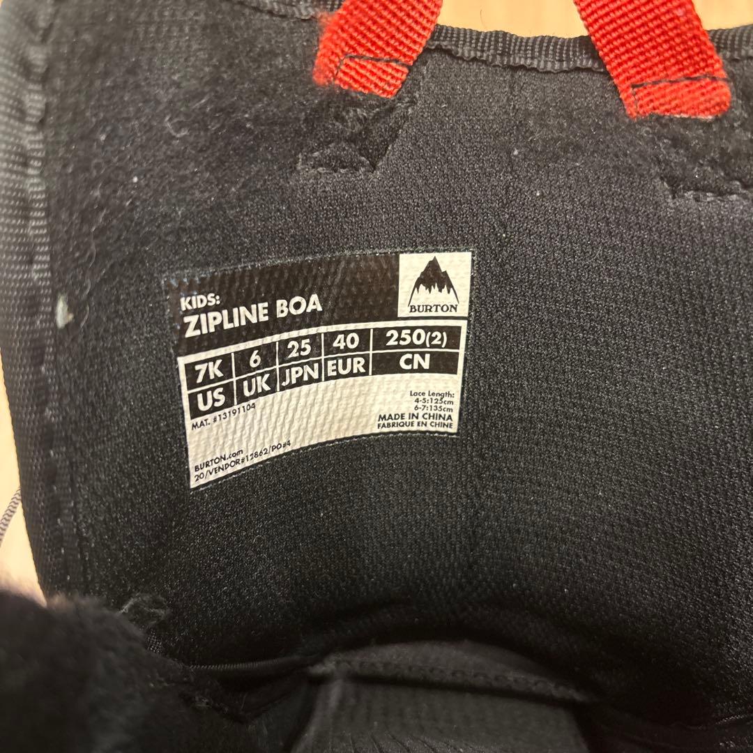 Burton Zipline Boa 7K 子供用スノーボードブーツ