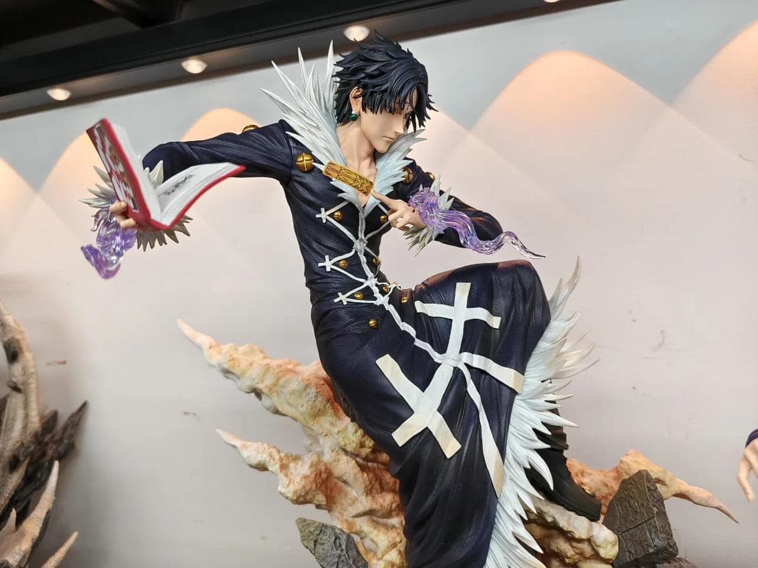 ハンター × ハンター 西索とクロロの対決 樹脂 彫刻 フィギュア