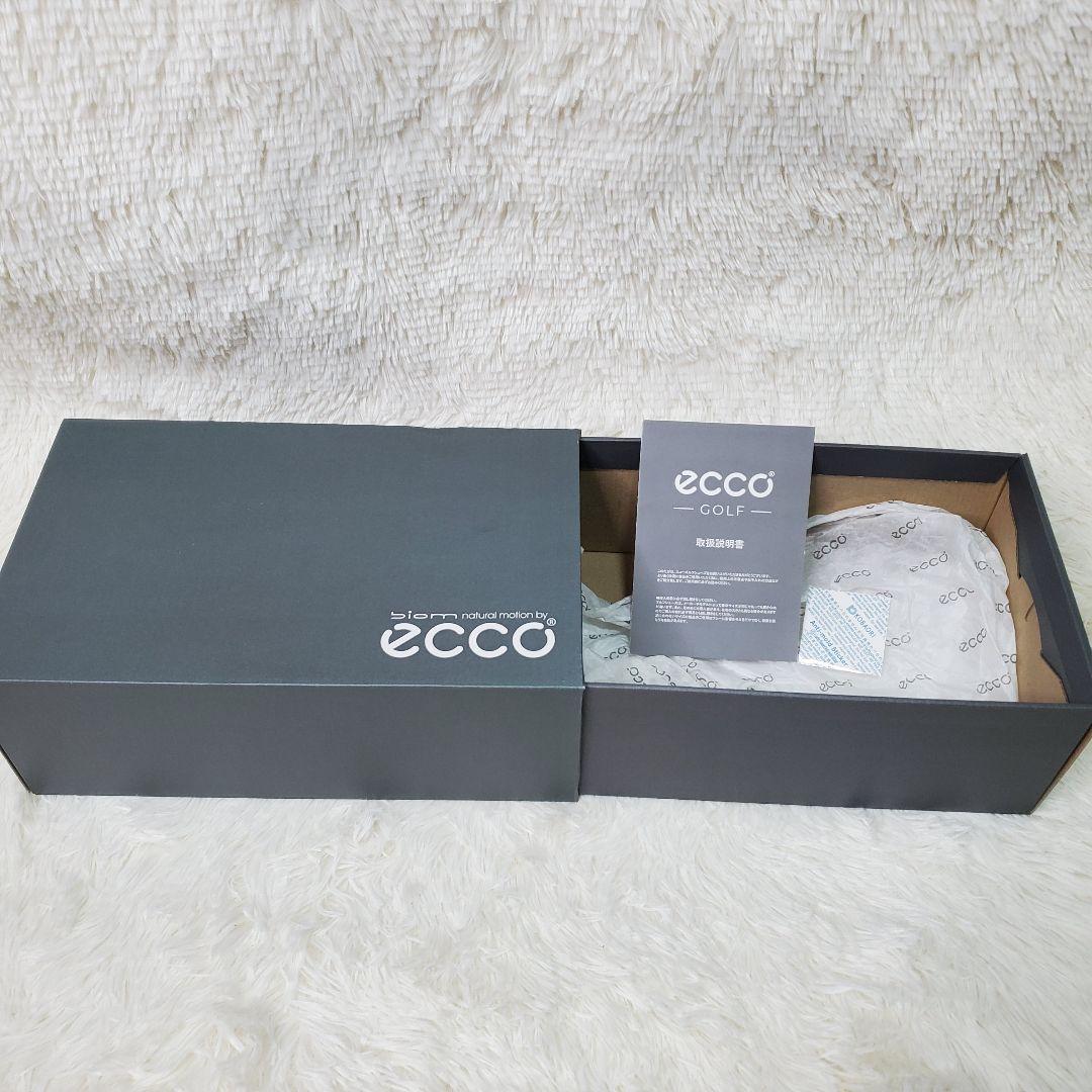 【試着のみ】ecco　ゴルフシューズ　バイオム　スパイクレス　24cm　ホワイト